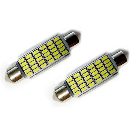 Veilleuses ampoules navette C10W à 30 Leds CANBUS