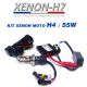 Kit xenon moto H4 55W XPU anti-erreur ballast aluminium