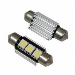 Veilleuses ampoules navette C5W à Led 1W CANBUS