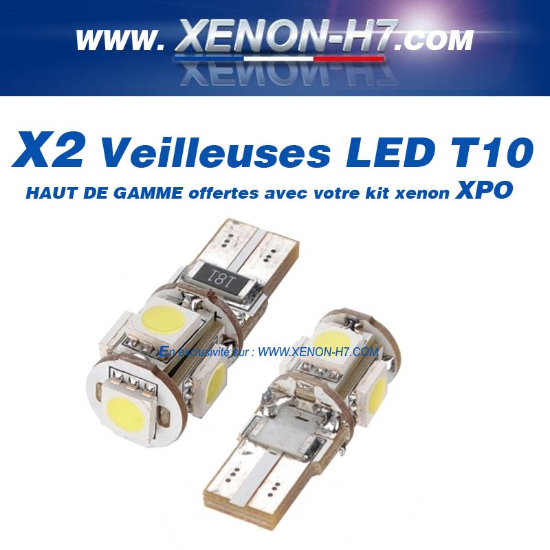 Kit xenon H7 55W anti-erreur XPO™ slim ballast - Next-Tech®