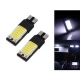 Ampoules veilleuses à LED W5W T10 5W plates CANBUS - Blanc froid