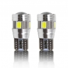 Ampoules veilleuses LED T10 W5W haut de gamme CANBUS 6W CREE - Blanc