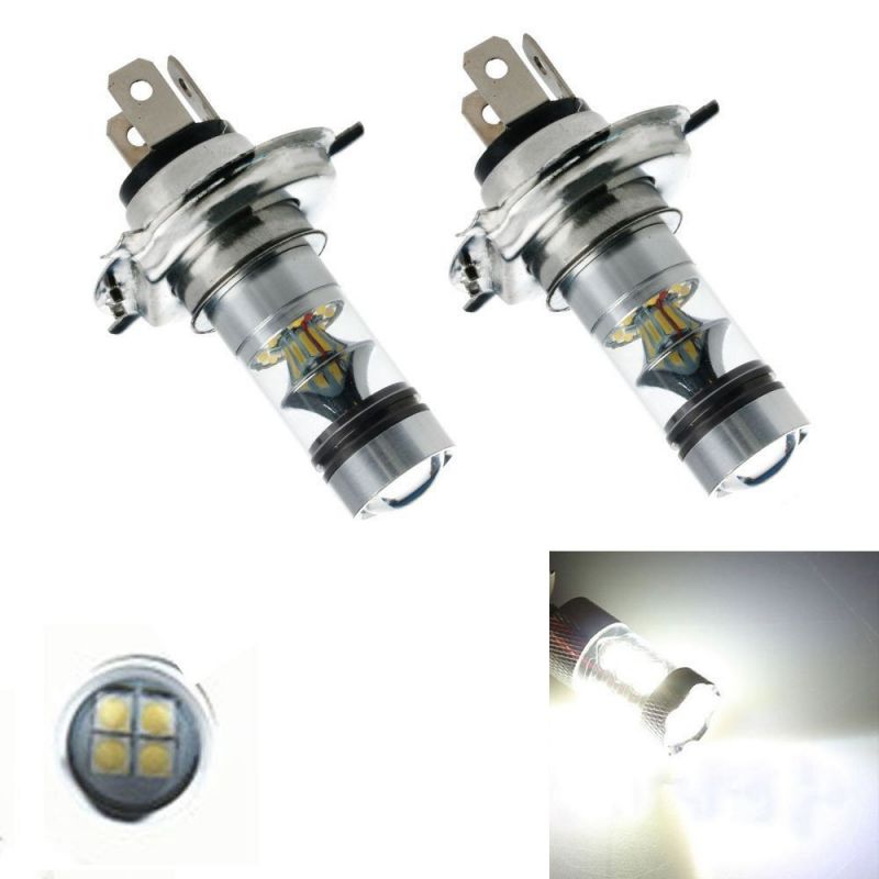 Ampoule Bi-LED H4 Easy2 - 9-32Vdc - 5000K - 2500lms - XENLED - 100W  d'éclairage - P43t-38 - France-Xenon