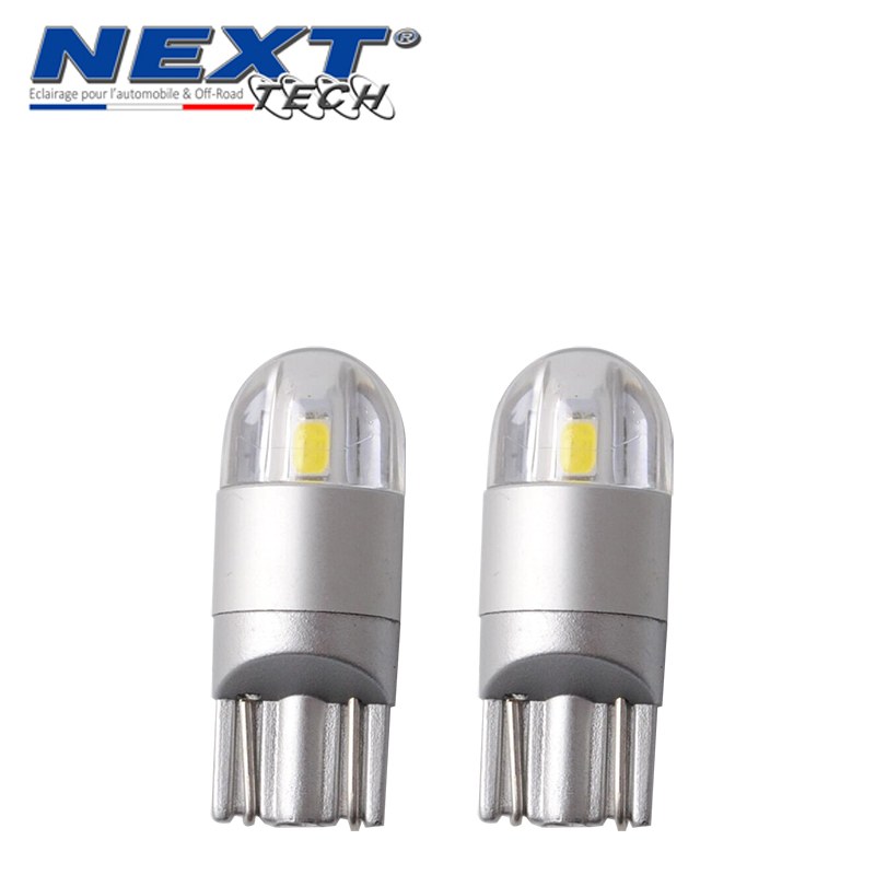 10Pcs Blanc T10 3030 2SMD LED Ampoules de Voiture Lampe Haut