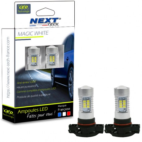 Ampoules H16 PSX24W LED CANBUS Next-Tech - Blanc