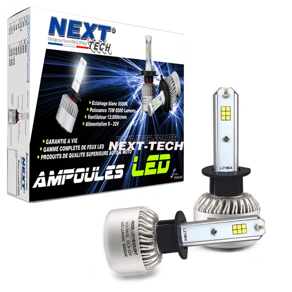 Ampoules LED H1 40W - Puissante - Blanc - NEXT-TECH®