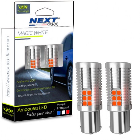 Ampoules CANBUS P21W BA15S LED Orange - Next-Tech®