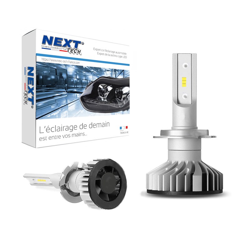 Ampoules LED H7 - Pack De 2, 12V 100W, Blanc 6000K Super Lumineux - Pour Feux Diurnes, Antibrouillard, Longue Durée