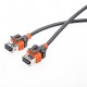 Cable de rechange avec connecteur serie D1S et D1R - vendu par paire.