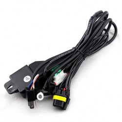 Faisceau de cable avec relais Hi/Lo de rechange pour kit xénon H6m moto