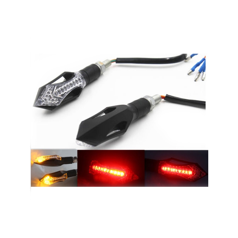 10W 40 LED Feu arrière de moto intégré feu de freinage Clignotant Feux de  conduite Avec