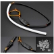 Feu de jour bande flexible DUAL i8 LED blanc et orange clignotant AUDI - BMW