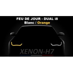 Feu de jour bande flexible DUAL i8 LED blanc et orange clignotant AUDI - BMW