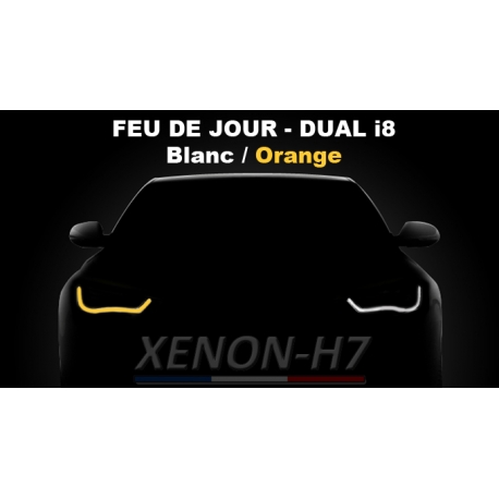 Feu de jour bande flexible DUAL i8 LED blanc et orange clignotant AUDI - BMW