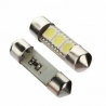 Veilleuses ampoules navette C3W à 3 Led CANBUS