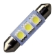 Veilleuses ampoules navette C3W à 3 Led CANBUS