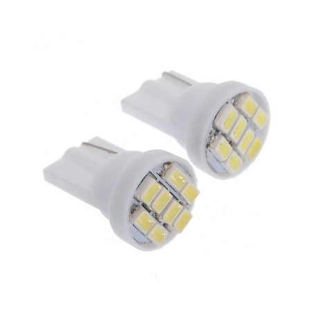 Ampoule veilleuse à LED T10 SMD 1W - Blanc