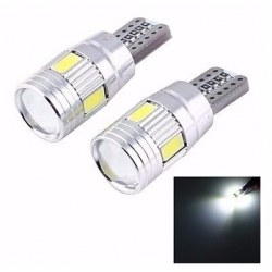 Ampoules veilleuses CANBUS à LED T10 6W CREE - Blanc