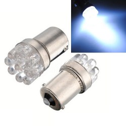 Ampoules P21W BA15S 1156 à 9 LED Blanc