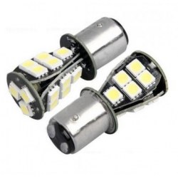 Ampoules P21/5W BAY15D 1157 à 18 LED CANBUS Orange