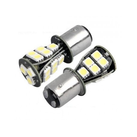 Ampoules P21/5W BAY15D 1157 à 18 LED CANBUS Orange