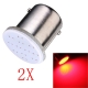 Ampoules P21W BA15S 1156 à LED COB - Rouge