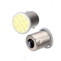 Ampoules P21W BA15S 1156 à LED COB - Rouge